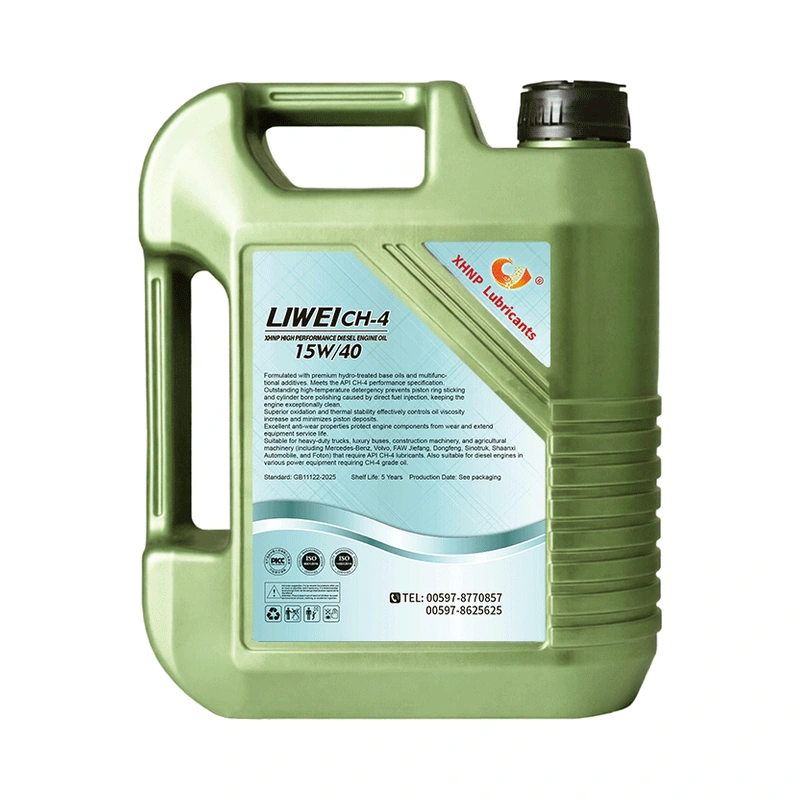 XHNP CH-4 Diesel Engine Oil (4L), back label view